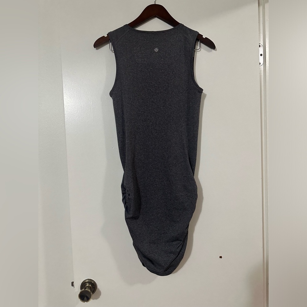 Lululemon In The Flow Dress Heathered Black size 4 - Picture 7 of 11